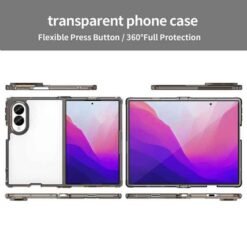 Galaxy Z Fold8 höggþolið símahulstur – glært/svart - Image 2