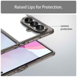 Galaxy Z Fold8 Ultra höggþolið símahulstur – glært/svart - Image 3