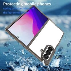 Galaxy Z Fold8 Ultra höggþolið símahulstur – glært/svart - Image 7