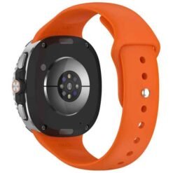 Galaxy Watch8 / 8 Classic sílikonól með smellufestingu- Appelsínugul - Image 4