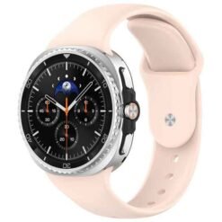 Galaxy Watch8 / 8 Classic sílikonól með smellufestingu- Bleik