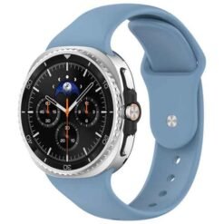Galaxy Watch8 / 8 Classic sílikonól með smellufestingu- Blá