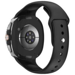 Galaxy Watch8 / 8 Classic sílikonól með smellufestingu- Svört - Image 4