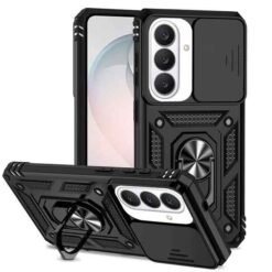 Galaxy S26 plús hulstur með fingrahring og myndavélarhlíf