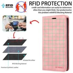 Galaxy S26 FE símaveski með RFID-vörn – bleikt - Image 5