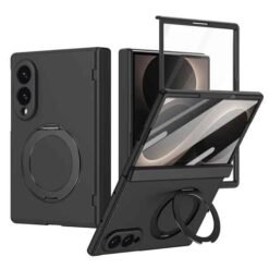 Galaxy Z Fold8 símahulstur með fingrahring – svart