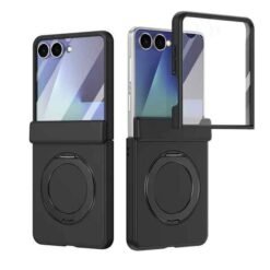 Galaxy Z Flip8 símahulstur með fingrahring – svart