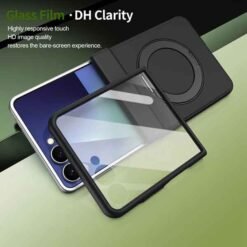 Galaxy Z Flip8 símahulstur með fingrahring – svart - Image 7