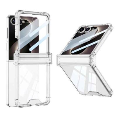 Galaxy Z Flip8 höggþolið símahulstur – glært