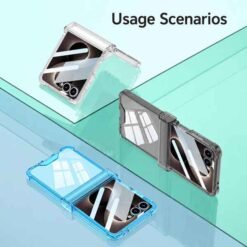 Galaxy Z Flip8 höggþolið símahulstur – glært - Image 2