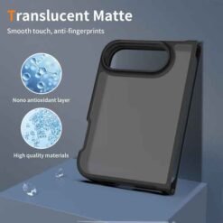 iPhone Fold símahulstur með kontrastlit – svart - Image 4