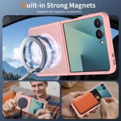 Galaxy Z Flip8 MagSafe símahulstur – bleikt - Image 5