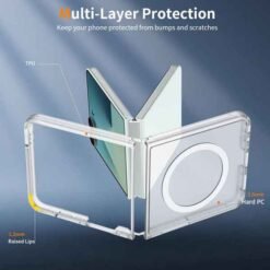 Galaxy Z Flip8 MagSafe símahulstur – glært - Image 3