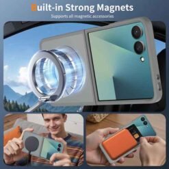 Galaxy Z Flip8 MagSafe símahulstur – dökkgrátt - Image 5