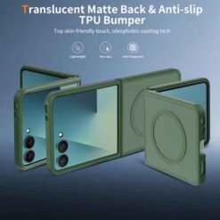 Galaxy Z Flip8 MagSafe símahulstur – dökk grænt - Image 2