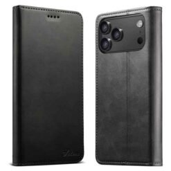 iPhone 18 Pro Max símaveski með kortahólfum – svart
