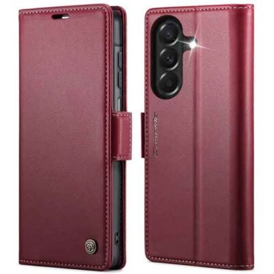 Galaxy A27 símaveski með RFID-vörn – rautt