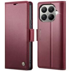 Xiaomi 17T símaveski með RFID-vörn og 3 kortahólfum - Vínrautt