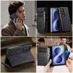 Galaxy Z Fold8 símaveski með RFID-vörn – svart - Image 4