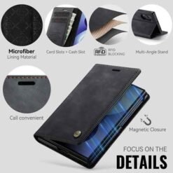Galaxy Z Fold8 símaveski með RFID-vörn – svart - Image 5