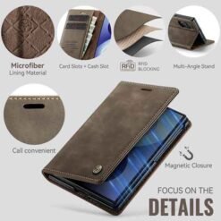 Galaxy Z Fold8 símaveski með RFID-vörn – kaffibrúnt - Image 5