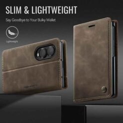 Galaxy Z Fold8 símaveski með RFID-vörn – kaffibrúnt - Image 9
