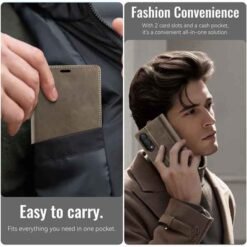 Galaxy Z Fold8 símaveski með RFID-vörn – kaffibrúnt - Image 11