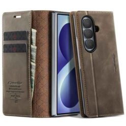 Galaxy Z Fold8 Ultra símaveski með RFID-vörn – kaffibrúnt