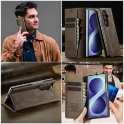 Galaxy Z Fold8 Ultra símaveski með RFID-vörn – kaffibrúnt - Image 4