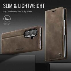Galaxy Z Fold8 Ultra símaveski með RFID-vörn – kaffibrúnt - Image 9