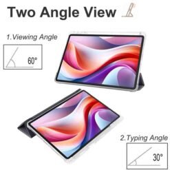 Lenovo Tab M11 þríbrjótanlegt hulstur með pennahólfi – svart - Image 3