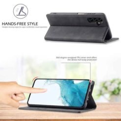 Galaxy A18 svart símaveski með kortahólfum - Image 4