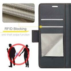 iPhone 16 símaveski með RFID vörn – svart - Image 3