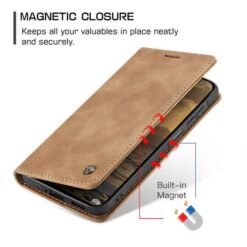 Galaxy A27 Caseme símaveski með kortahólfum - brúnt - Image 7