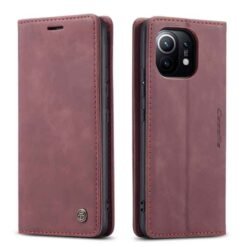 Xiaomi Mi 11 símaveski með 2 kortahólfum - Vínrautt - Image 2