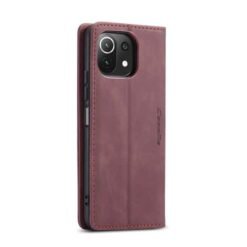 Xiaomi Mi 11 Lite símaveski með 2 kortahólfum - Vínrautt - Image 3