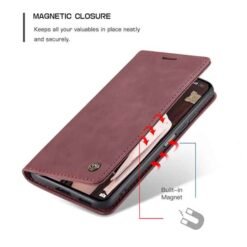 Xiaomi Mi 11 Lite símaveski með 2 kortahólfum - Vínrautt - Image 5