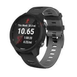 Garmin 20 mm sílikonól fyrir Vivoactive 3 / Venu – svört/grá