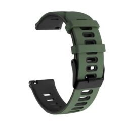 Garmin 20 mm sílikonól fyrir Vivoactive 3 / Venu –græn/svört - Image 2