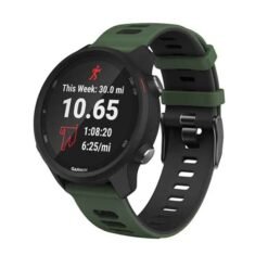 Garmin 20 mm sílikonól fyrir Vivoactive 3 / Venu –græn/svört