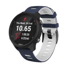 Garmin 20 mm sílikonól fyrir Vivoactive 3 / Venu –blá/hvít