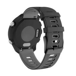 Garmin 22 mm sílikonól fyrir Vivoactive 4 / Venu 2 – svört/grá - Image 4