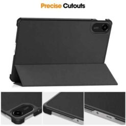 Xiaomi Redmi Pad 2 þríbrjótanlegt hulstur með standi – svart - Image 7