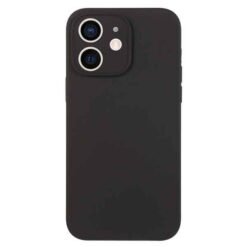iPhone 12 símahulstur úr mjúku TPU - Svart