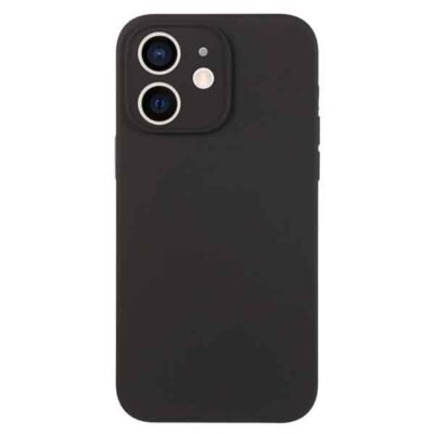 iPhone 12 símahulstur úr mjúku TPU - Svart