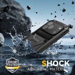 iPhone 18 Pro Max svart Full Armor símahulstur með skjávörn og MagSafe - Image 6