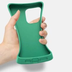 iPhone 18 Pro Max símahulstur úr hveitistráum og TPU – rautt - Image 2