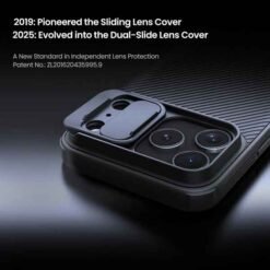 iPhone 17 Pro Max NILLKIN MagSafe símahulstur með myndavélarloku – svart - Image 7