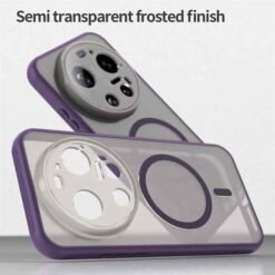 Xiaomi 17 Ultra MagSafe hulstur MagSafe símahulstur úr TPU og akríl - Svart - Image 5