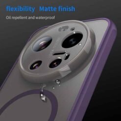 Xiaomi 17 Ultra MagSafe hulstur MagSafe símahulstur úr TPU og akríl - Svart - Image 8